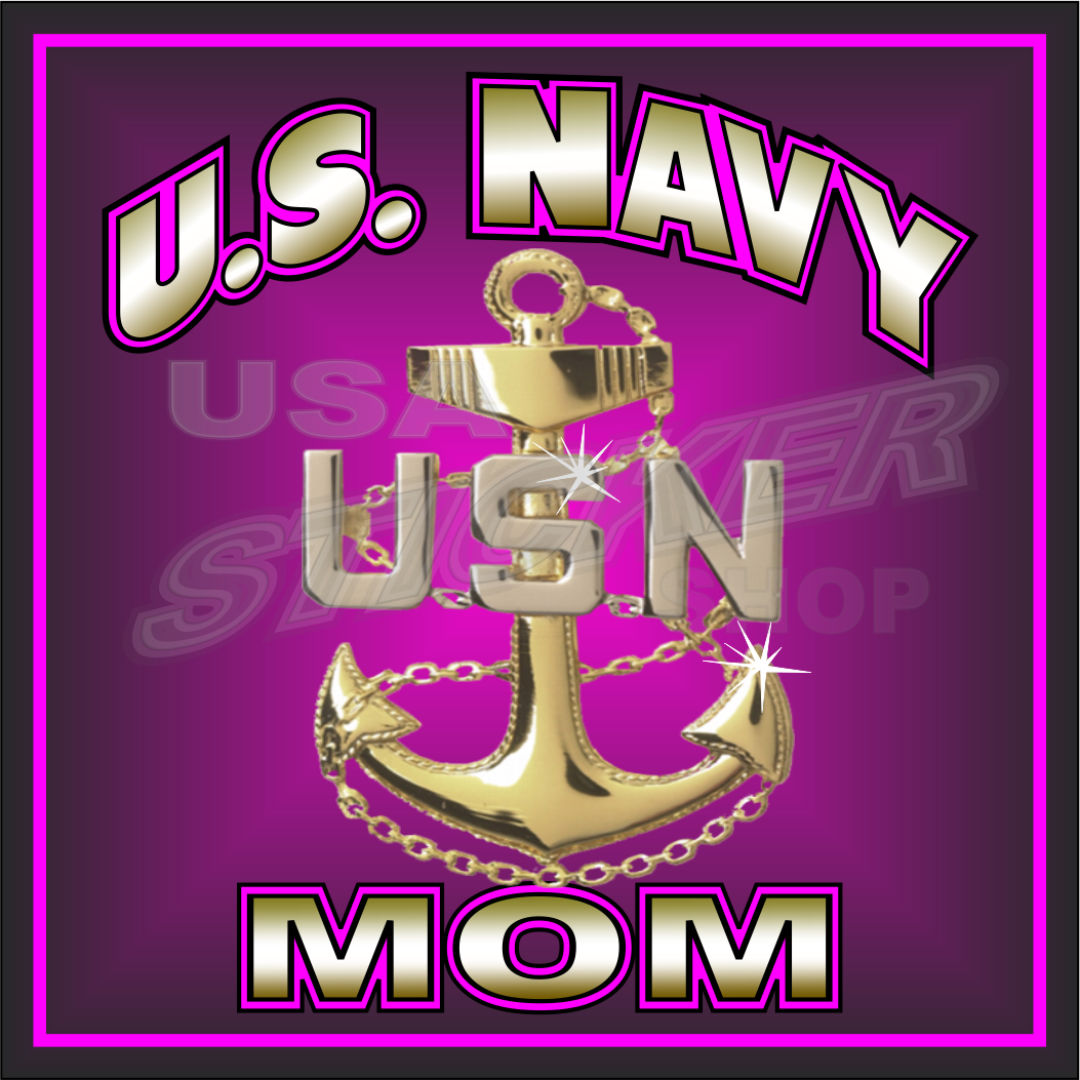 Us Navy Mom Sticker Item N 122 Usa Military Stickers And Custom Design Decals 