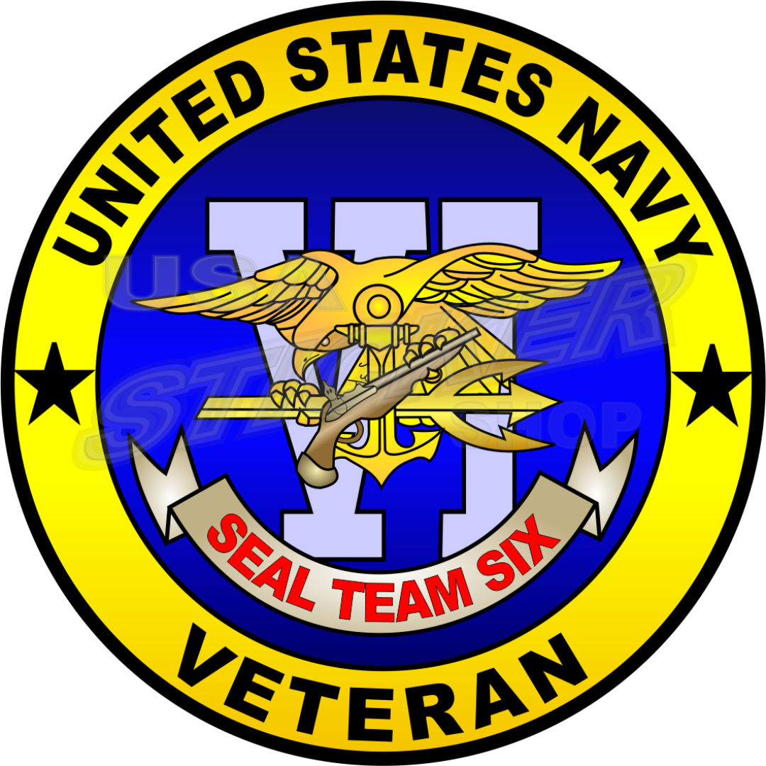 Us Navy Seal Team 6 Veteran Sticker Round Item N106 Usa