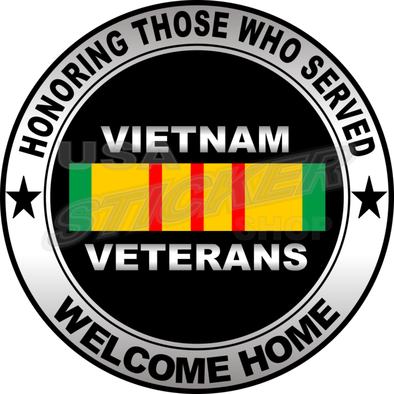 Us Army Vietnam Veterans “welcome Home” Sticker Round Usa