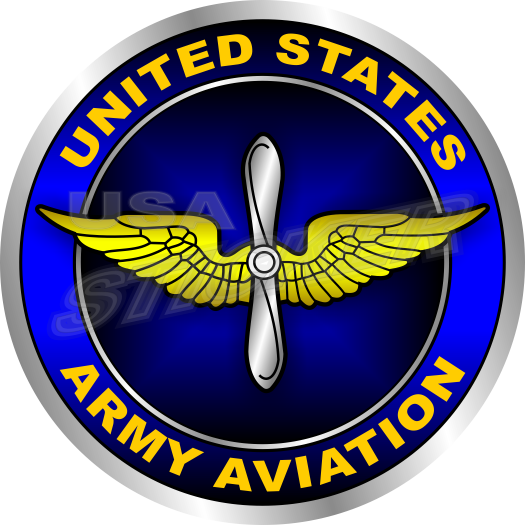 U.S. Army Aviation – Blue – Round - Item #AR-390 - USA Military ...
